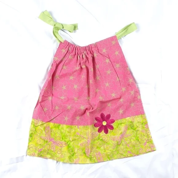 Two Girls Floral Embroidered Sundresses Size 3T - Picture 3 of 3